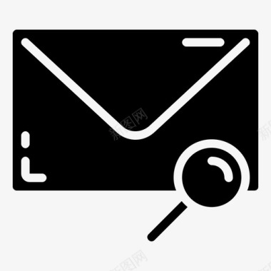 电子邮件搜索查找电子邮件符号图标