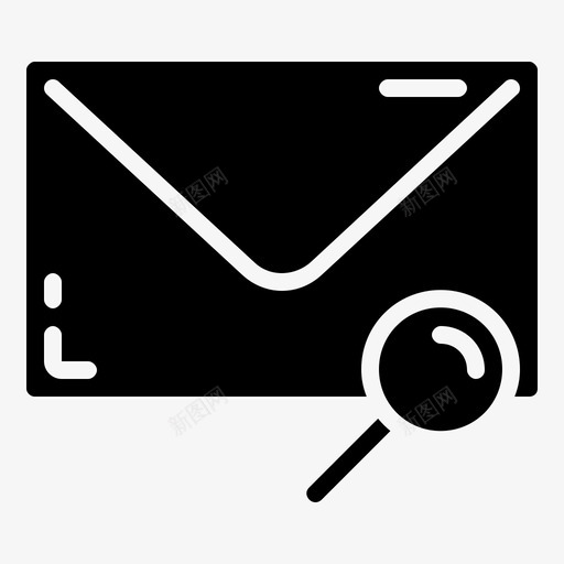 电子邮件搜索查找电子邮件符号svg_新图网 https://ixintu.com 电子邮件 搜索 查找 符号
