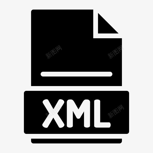 xml转换文档svg_新图网 https://ixintu.com 文件 扩展名 转换 文档 类型 格式 实体 实体图 图标