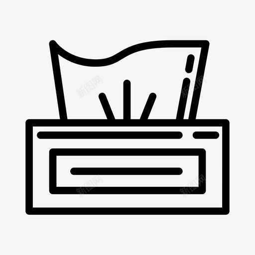 清洁纸covid纸巾盒svg_新图网 https://ixintu.com 清洁 纸巾