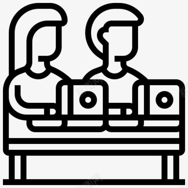 共事空间商务协作图标