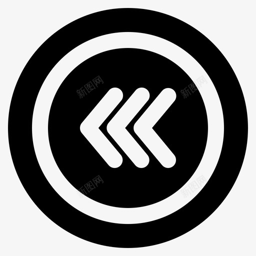 接下来左边用户界面02实心svg_新图网 https://ixintu.com 接下来 左边 用户界面 实心