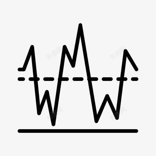 波动率图表财务svg_新图网 https://ixintu.com 财务 波动率 图表 直线 之字形 概要