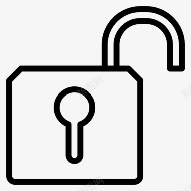 解锁密钥安全性图标