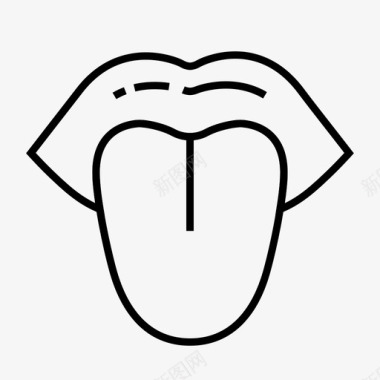 舌头解剖学身体部位图标