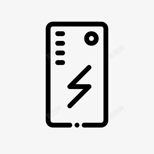 powerbank配件电子商务svg_新图网 https://ixintu.com 产品 电子商务 配件 购物