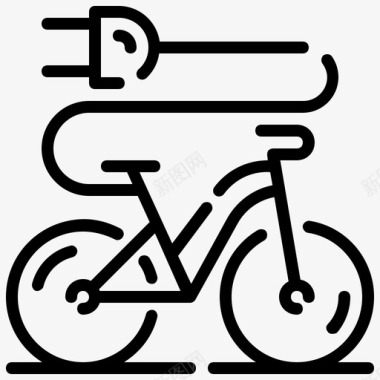 电动自行车充电器能源图标