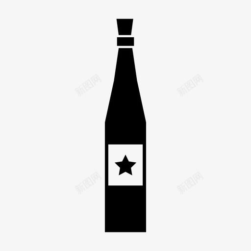 酒瓶子饮料svg_新图网 https://ixintu.com 酒瓶子 饮料 新年 聚会