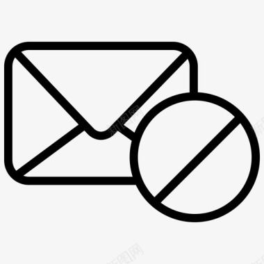 电子邮件块邮件块图标