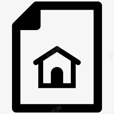 房屋保险单房屋保险保险单图标