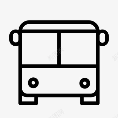 公共汽车城市交通图标