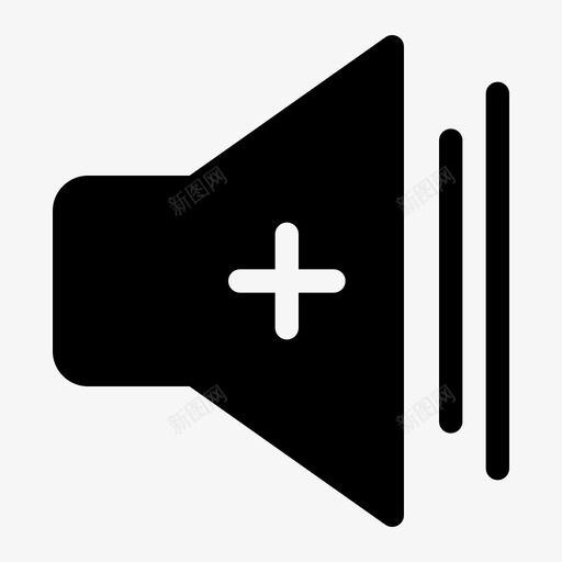 声音增加大声svg_新图网 https://ixintu.com 大声 声音 增加 扬声器 音量 商务 资料 图示