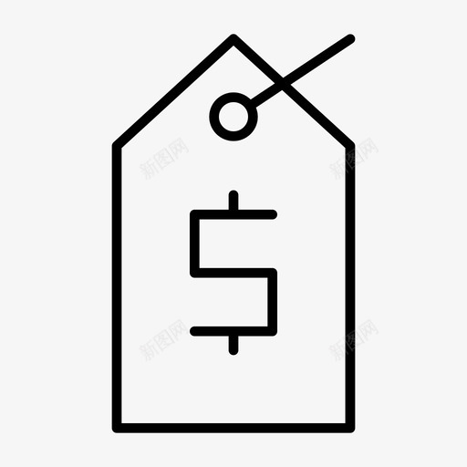 价格账单优惠券svg_新图网 https://ixintu.com 优惠券 价格 账单 付款 价签 商业 图标