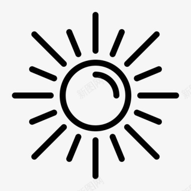 阳光炎热季节图标