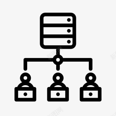 在家工作交流数据库图标