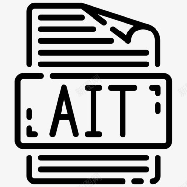 AIT文件文档格式图标