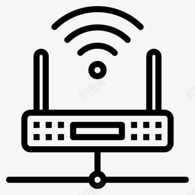 路由器计算机互联网图标