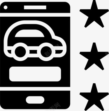 车辆应用程序客户评级图标