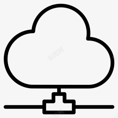 云共享数据互联网图标