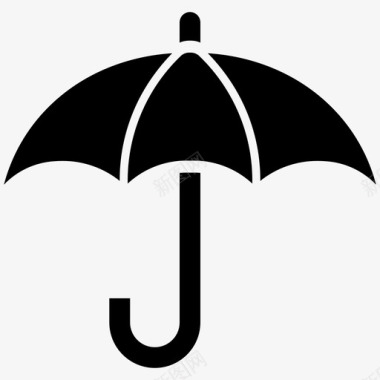 雨伞叉车物流图标