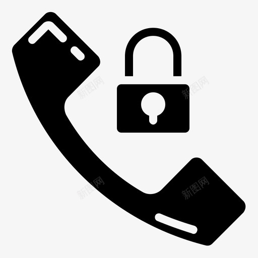 呼叫锁定通讯电话svg_新图网 https://ixintu.com 呼叫 锁定 通讯 电话 符号