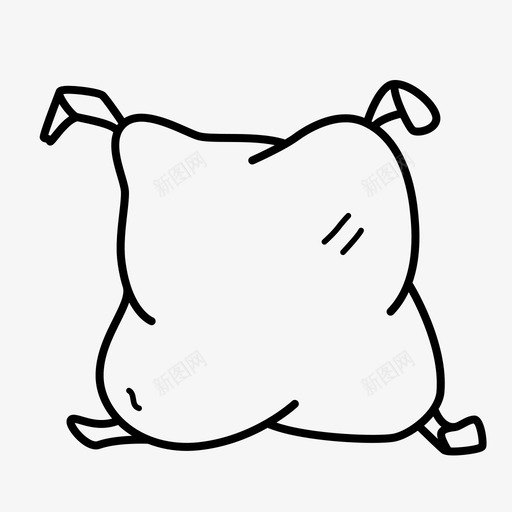 面粉袋动画布料svg_新图网 https://ixintu.com 面粉 动画 布料 枕头