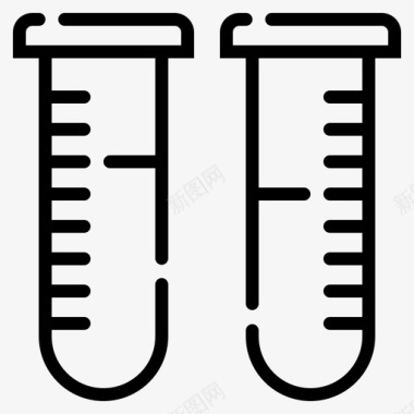 试管医疗保健实验室图标