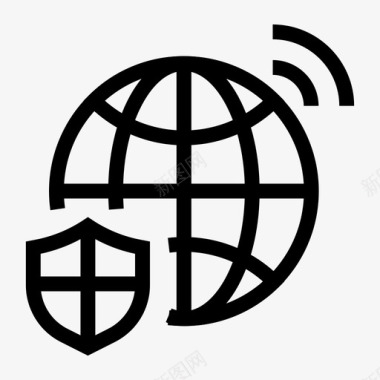 全球安全国际网络图标