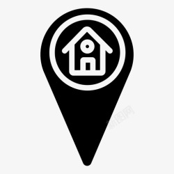 地产位置图家庭位置gps地图指针高清图片