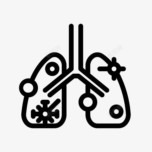 肺疾病健康svg_新图网 https://ixintu.com 疾病 健康 器官 呼吸系统 冠状 病毒