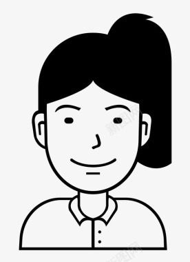 女人性格外形图标