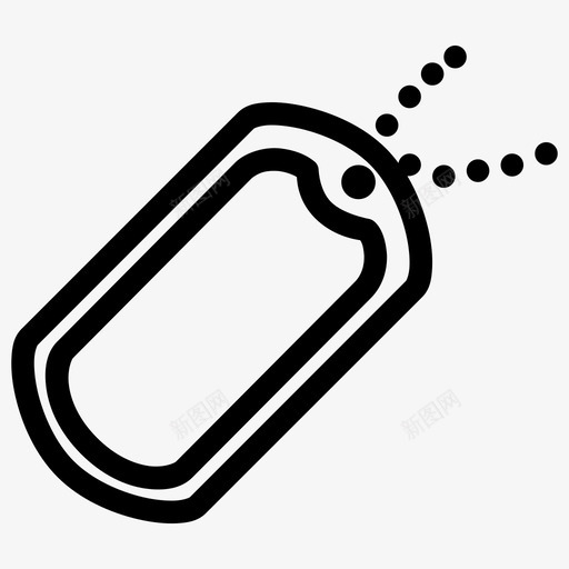 狗牌身份证军人svg_新图网 https://ixintu.com 狗牌 身份证 军人 士兵