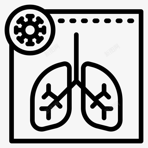 肺冠状病毒covid19svg_新图网 https://ixintu.com 冠状 病毒 射线 医疗保健