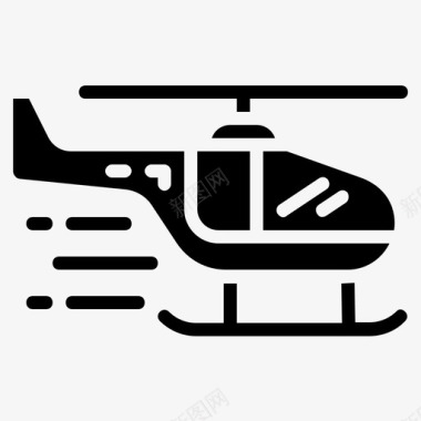 直升机医疗运输图标