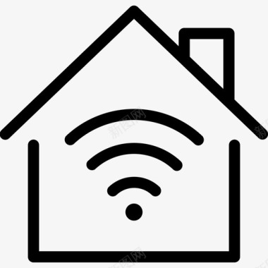 家庭网络房屋物业图标