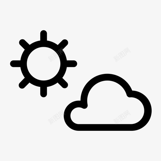 阳光云朵自然svg_新图网 https://ixintu.com 阳光 云朵 自然 天空 夏天 天气 旅行