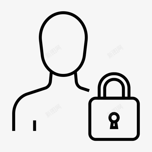 个人vpn锁安全svg_新图网 https://ixintu.com 个人 安全 用户