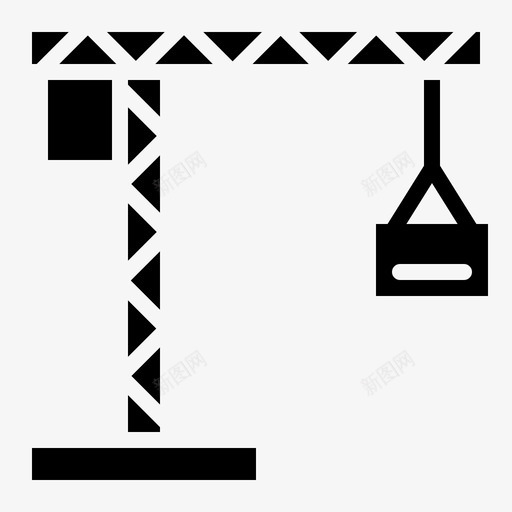 起重机建筑工业svg_新图网 https://ixintu.com 建筑 起重机 建筑工 工业 工具