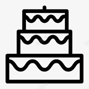 蛋糕庆典甜点图标