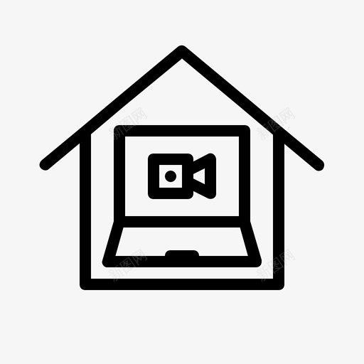 在家办公通讯电话会议svg_新图网 https://ixintu.com 在家 办公 通讯 电话会议 在线