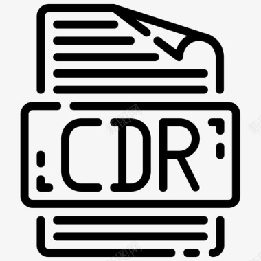 cdr文件文档格式图标
