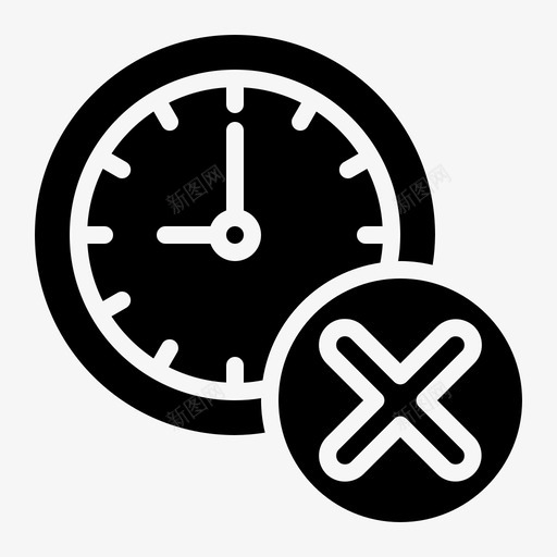 时间时钟关门svg_新图网 https://ixintu.com 时间 时钟 关门 计时器 手表