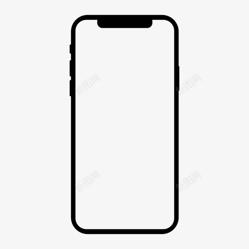 iphone移动设备智能手机svg_新图网 https://ixintu.com 移动 设备 智能 手机 凹槽