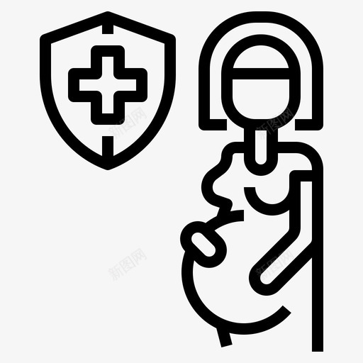 怀孕保险医疗svg_新图网 https://ixintu.com 怀孕 保险 医疗保险 生育 医疗