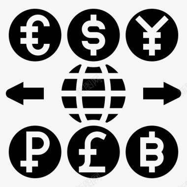 外汇货币经济图标