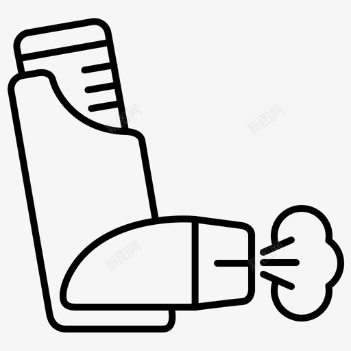 吸入器哮喘呼吸svg_新图网 https://ixintu.com 吸入器 哮喘 呼吸 医疗 医疗保健