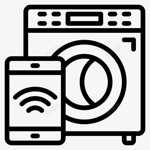 智能手机互联网洗衣机svg_新图网 https://ixintu.com 智能 手机 互联网 洗衣机 联网