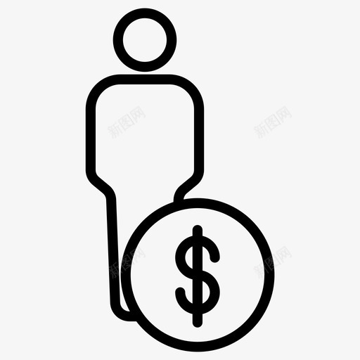 男人美元人svg_新图网 https://ixintu.com 男人 美元 人人