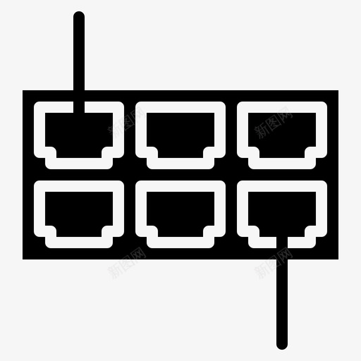 集线器网络路由器svg_新图网 https://ixintu.com 网络 集线器 路由器 无线 数据