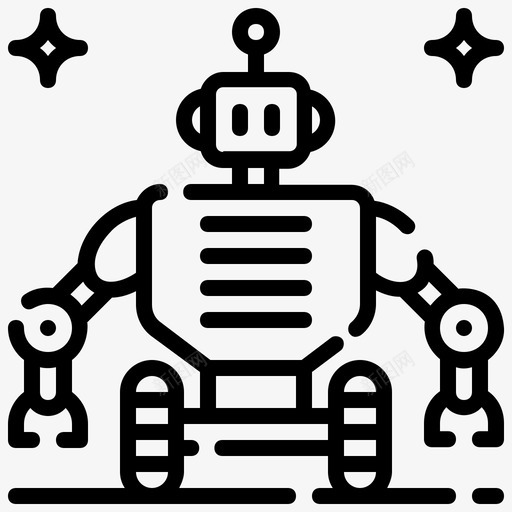 机器人机械太空svg_新图网 https://ixintu.com 机器人 太空 机械